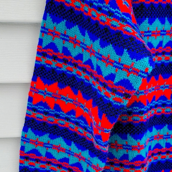 LL BEAN VINTAGE 100% WOOL MULTICOLORED MEDIUM MEN'S SWEATER NWOT - Picture 4 of 17